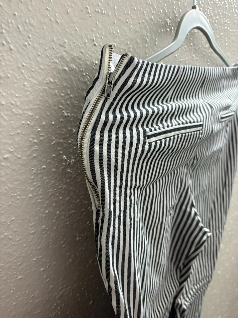 Striped Black & White Kids Leggings